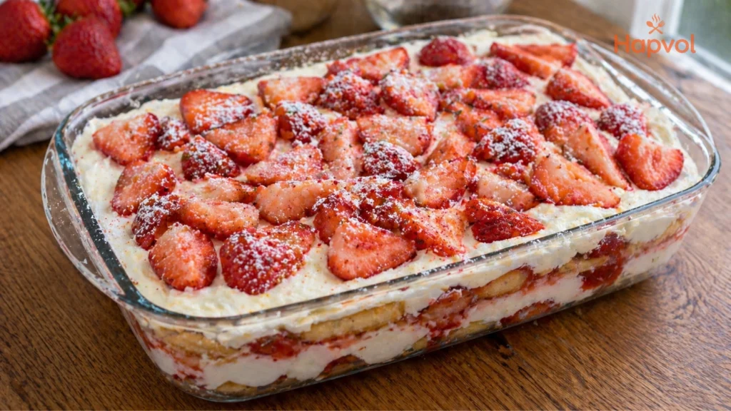 aardbeien tiramisu zonder oven
