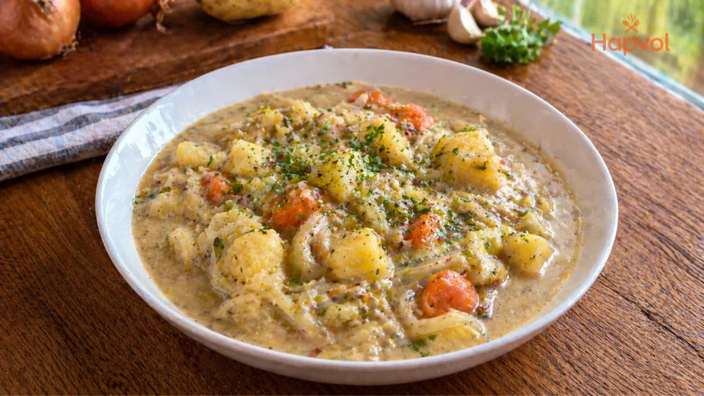 uien aardappel stoofpot slowcooker
